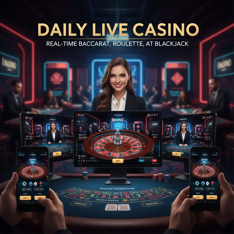 Live Dealer Daily Casino Banner